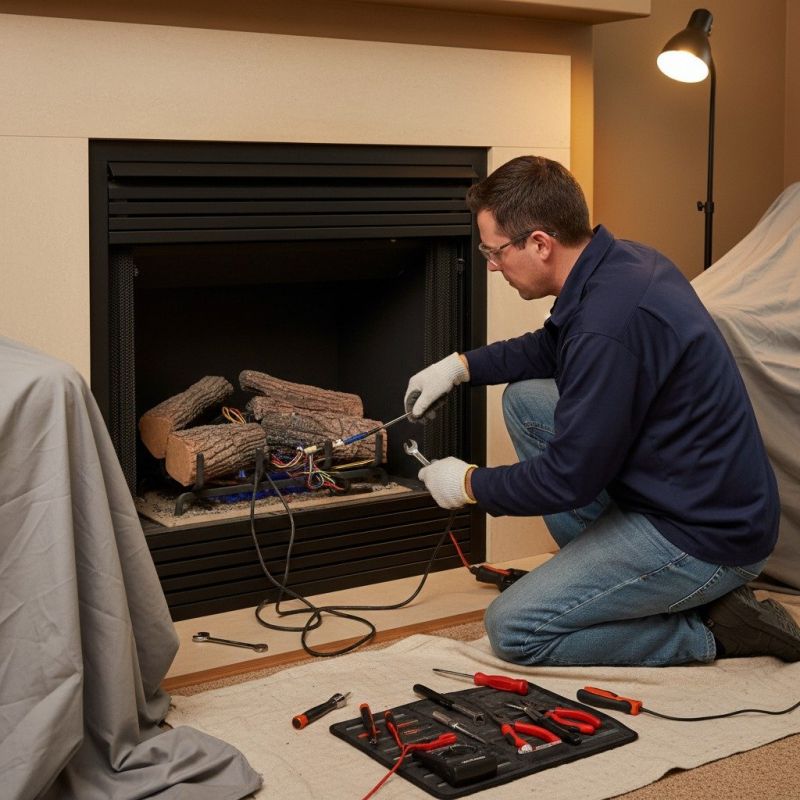 Gas Fireplace Log Repair