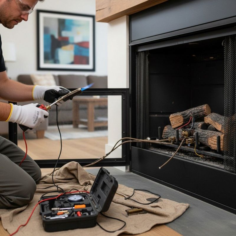 Gas Fireplace Log Repair